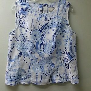 LANTANA LINEN BLOUSE     EUC